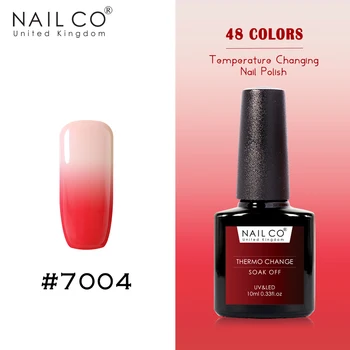 

NAILCO 10ml Temperature Changing Gel Nail Polish Vernis DIY Design Nail Art Top Color Paint Glitter Decoration Makeup Manicure