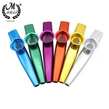

M MBAT High Quality Metal Kazoo Musical Instruments Flutes Diaphragm Mouth Kazoos Musical Instruments Simple Design Lightweight