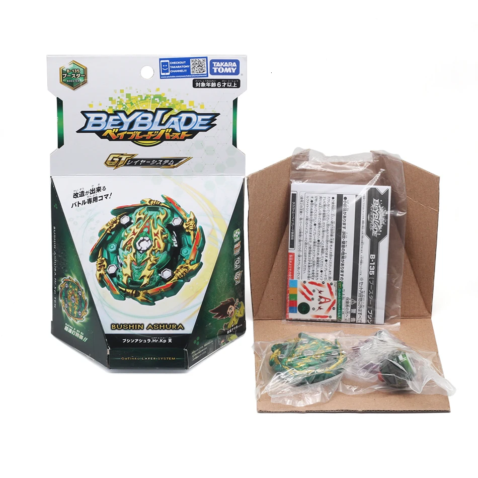 Настоящая TAKARA TOMY BEYBLADE Burst GT B-129 Cho-Z Achilles.00 Dm burst gyro Attack toy B117 Revive Phoenix.10.Fr - Цвет: B135