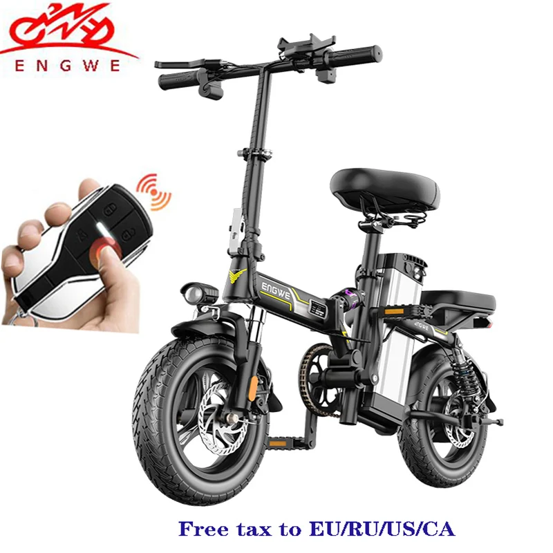 14inch Mini electric bike 350W Powerful folding scooter Mountain electric bicycle 48V32A LG Lithium Battery city e bike two seat