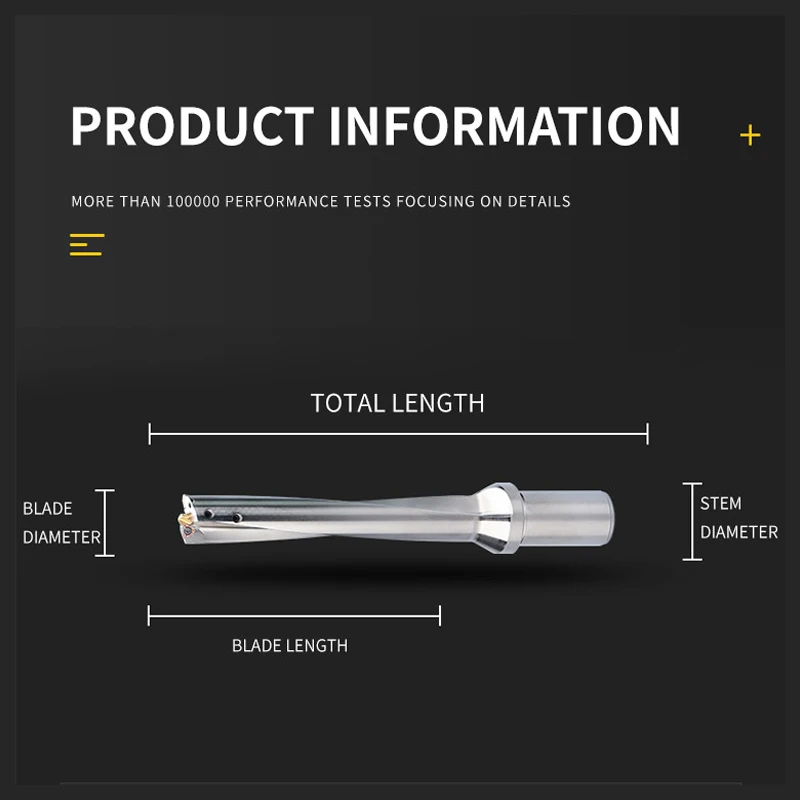 SP 시리즈 인덱서블 U 드릴, SPMG 삽입 금속 드릴링 비트, 깊이 13mm-50mm, 2D 3D 4D 5D 기계 선반, CNC 내부 수공구