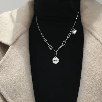 

Temperament Personality Shine Chain Pendant Necklace 925 Sterling Silver Fine Jewelry For Women Gifts