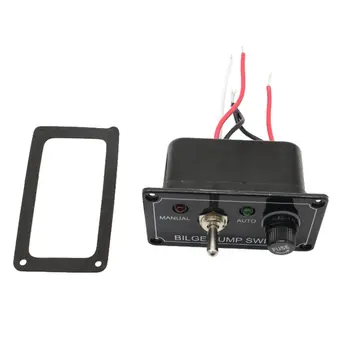 

Fused Marine Bilge Pump Switch Panel Plastic+Metal Ship Switch Panel With Protection Suitable For 12V Cars / Yachts / Atvs