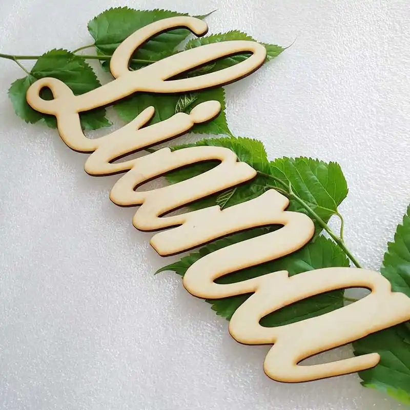 baby name wooden letters