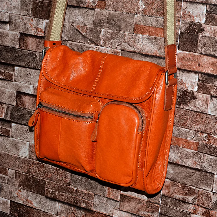 

2019 new retro men's bag planted suede real cowhide ipad men slung shoulder crossbody bag European and American motorcycle bags