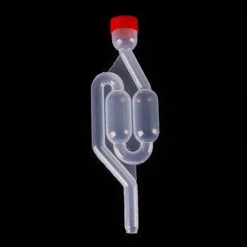 

New Water Seal Exhaust One way Home Brew Wine Fermentation Airlock Sealed Plastic Air Lock Check Valve Water Sealed Valves