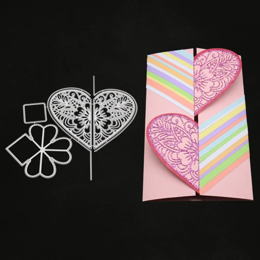Love Creative Greeting Card Dies Card Craft Metal Cutting Dies Decoration Scrapbooking Nouveau Arrivage Paper Making Cuts