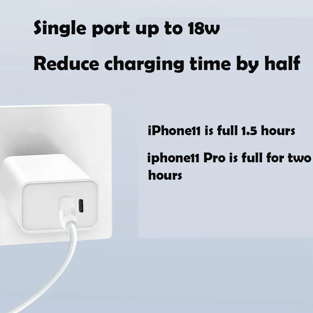 Быстрое зарядное устройство 18 Вт USB PD+ QC 3,0 быстрое зарядное устройство два порта питания зарядное устройство для samsung для iPhone для LG для HUAWEI для планшета