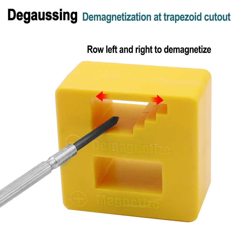 2 in 1 Portable Magnetizer Demagnetizer Screwdriver Tip Tweezers Screw Bits Professional Gauss Degauss Pick Up Tool | Инструменты