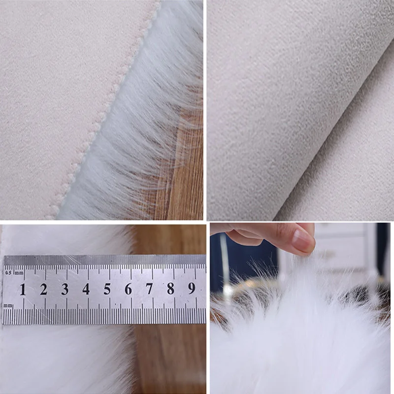 Carpet In The Living Room Large Rugs Plush Heart Shaped Non-Slip Bedrooom Modern Carpet Furry Floor Mat Children's Room Decor - Image 3