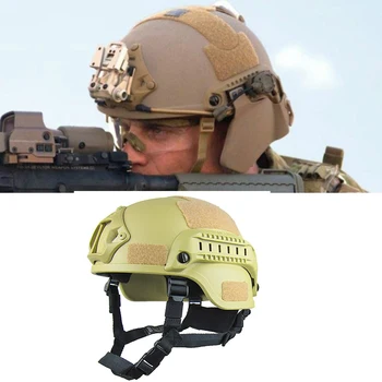 

Tactical Helmet Outdoor Tactical Painball CS SWAT Riding Protect Equipment Lightweight FAST Helmet MICH2000 Airsoft