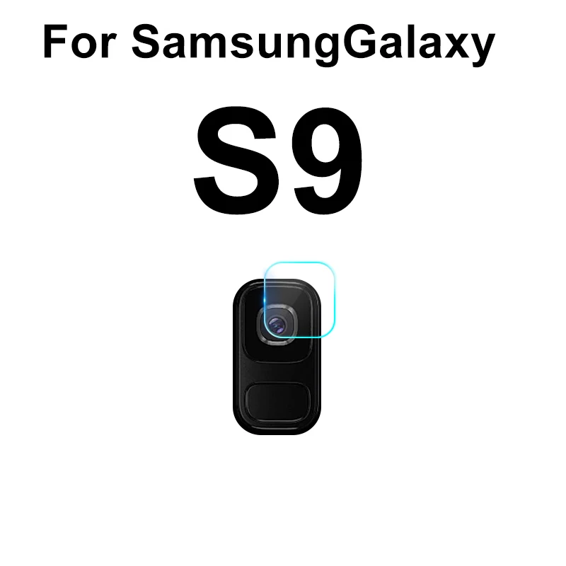 Для samsung Galaxy S10 S10e S9 Plus Note 10 8 9 задняя камера объектив полное покрытие закаленное стекло Защита экрана для A30 A40 A50 A70 - Цвет: Galaxy S9