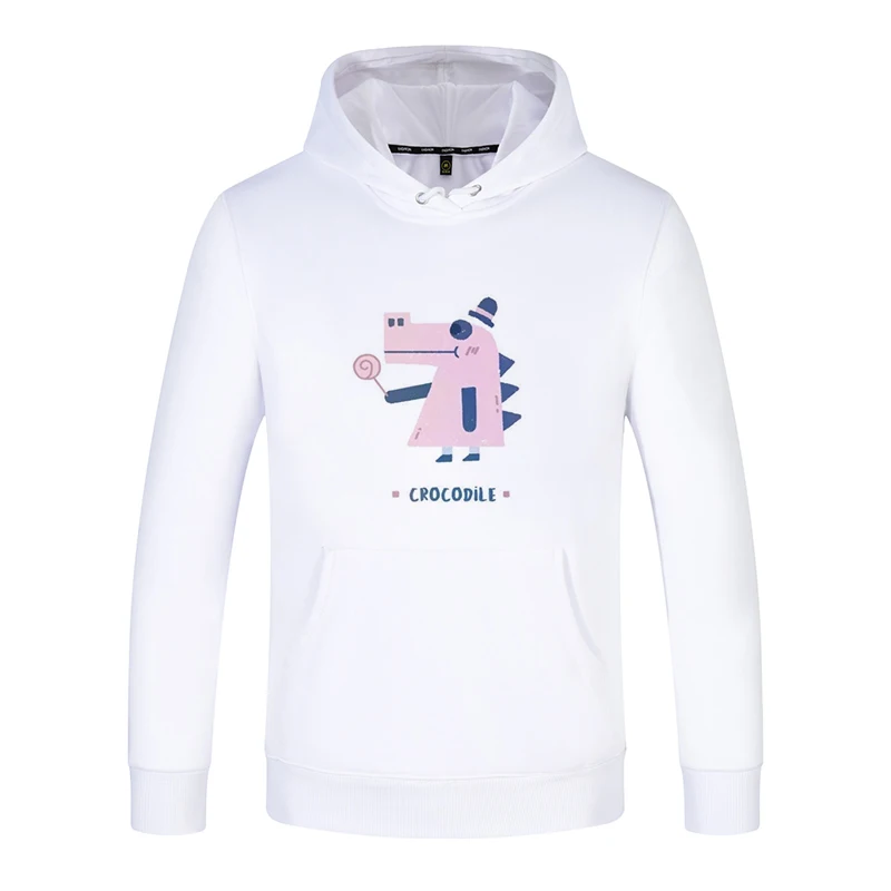 Женская толстовка с капюшоном зимняя теплая толстовки для пар Kawaii Pocket Sweat