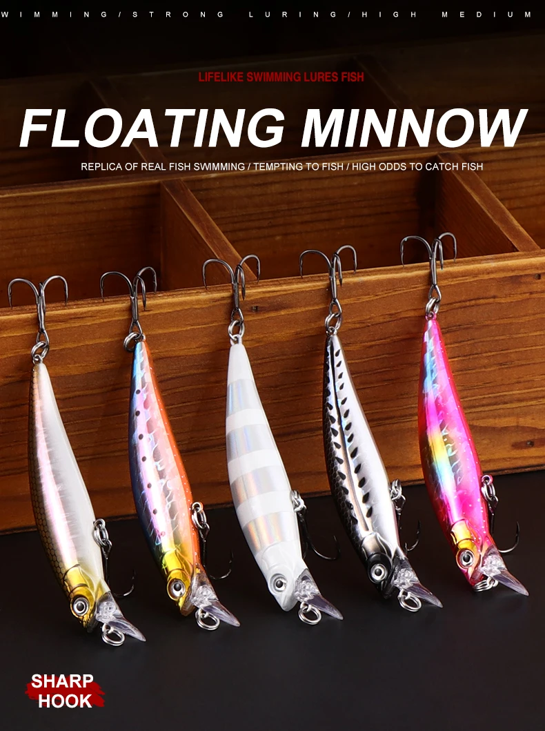 Cat Claw Lure Premium Series 303M Hard Minnow Fishing Lure Artist Minnow Freshwater Fishing Trout Lure Hard Bait 33g 100mm