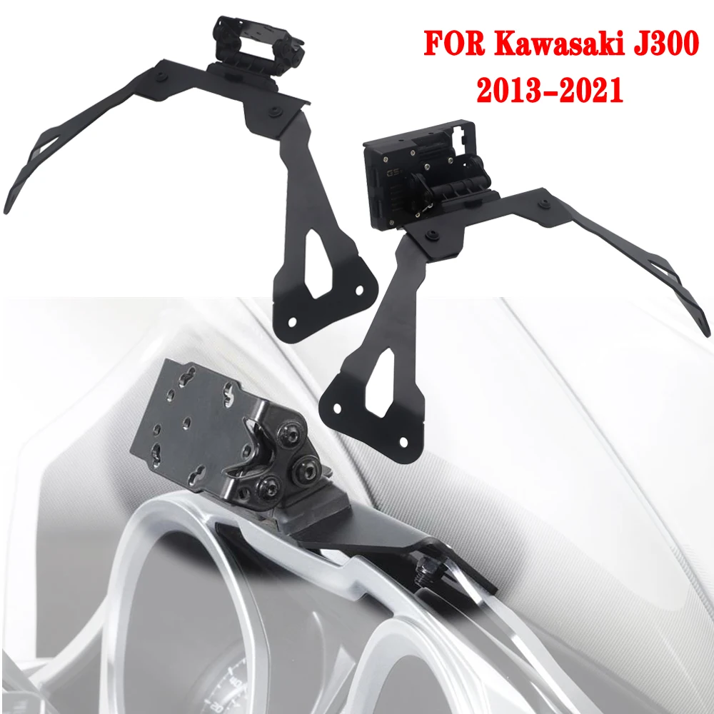 Moto Per Kawasaki J300 Smart Phone Navigazione Gps Piastra Staffa Adatta Kit Supporto J300 2013-2021 2014 2015 2016 2017 2018