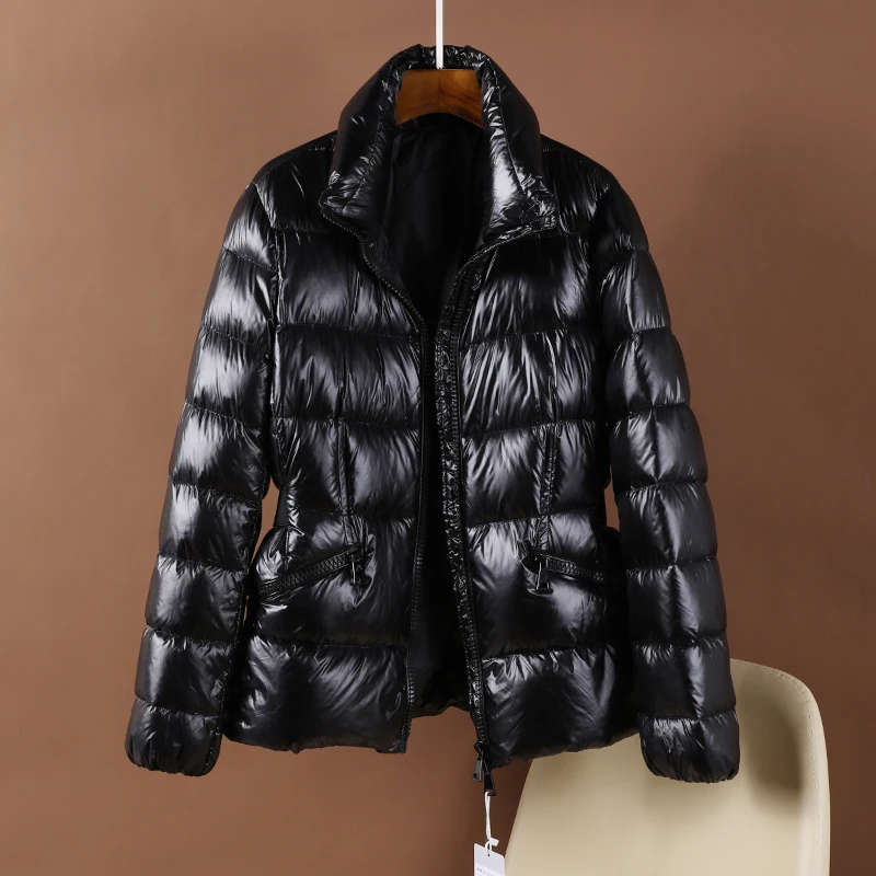 HIFI 40MM Headset Driver Headphone Speaker Unit ?Down Jacket Women Winter Style 90 White Goose Down High Density Anti Splash Slim Short Coat Zipper Placket Zipper Pocket
