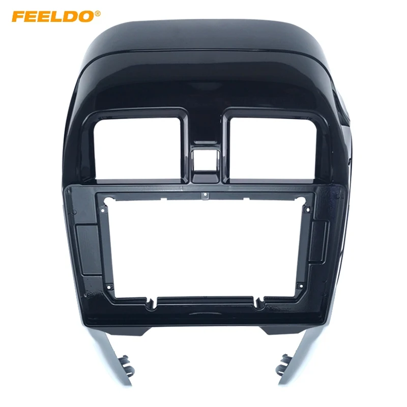 FEELDO Car 2Din Stereo Radio Fascia Frame Panel For Nissan Sunny/Almera(RHD) 9&quot DVD GPS Navigation Dash Face Cover Trim Kit |