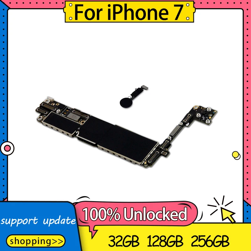 Заводская разблокированная материнская плата для iPhone 7 с Touch ID Замена материнской