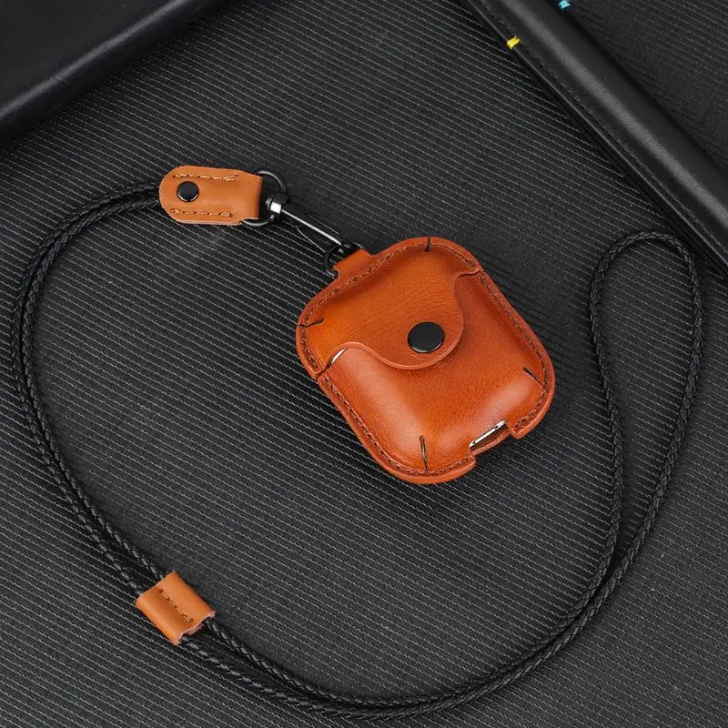 Soft leather Case For Apple AirPods Case Headphone Adapter Cover for airpods 2 1 case Wireless Bluetooth For Air Pods Case