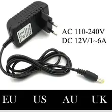 110-240V 12V 1A 2A 3A 4A 5A 6A адаптер переменного тока в постоянный Универсальный адаптер питания зарядное устройство светодиодный светильник