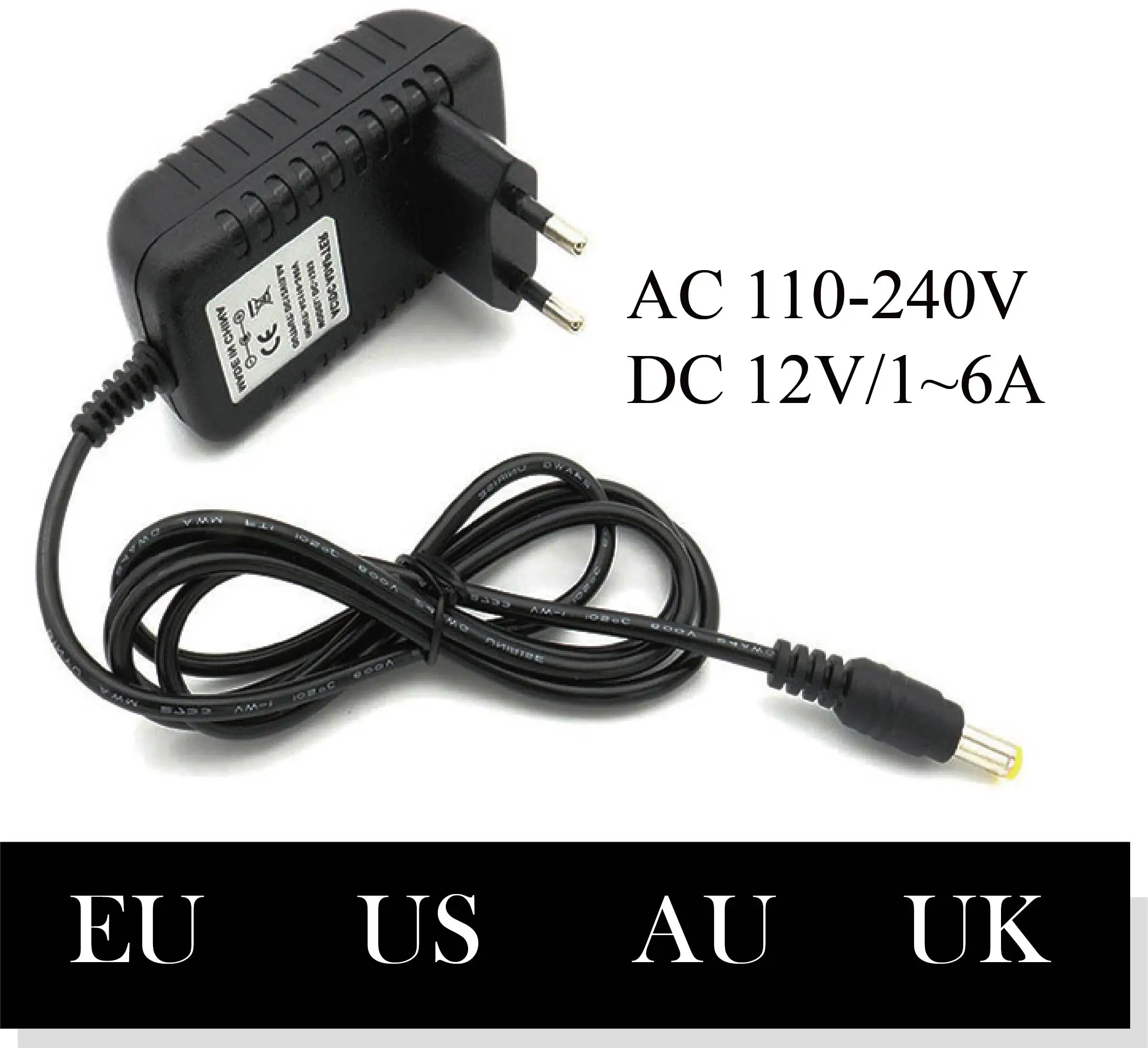 110240V 12V 1A 2A 3A 4A 5A 6A AC to DC adapter Universal power adapter charger LED light strip