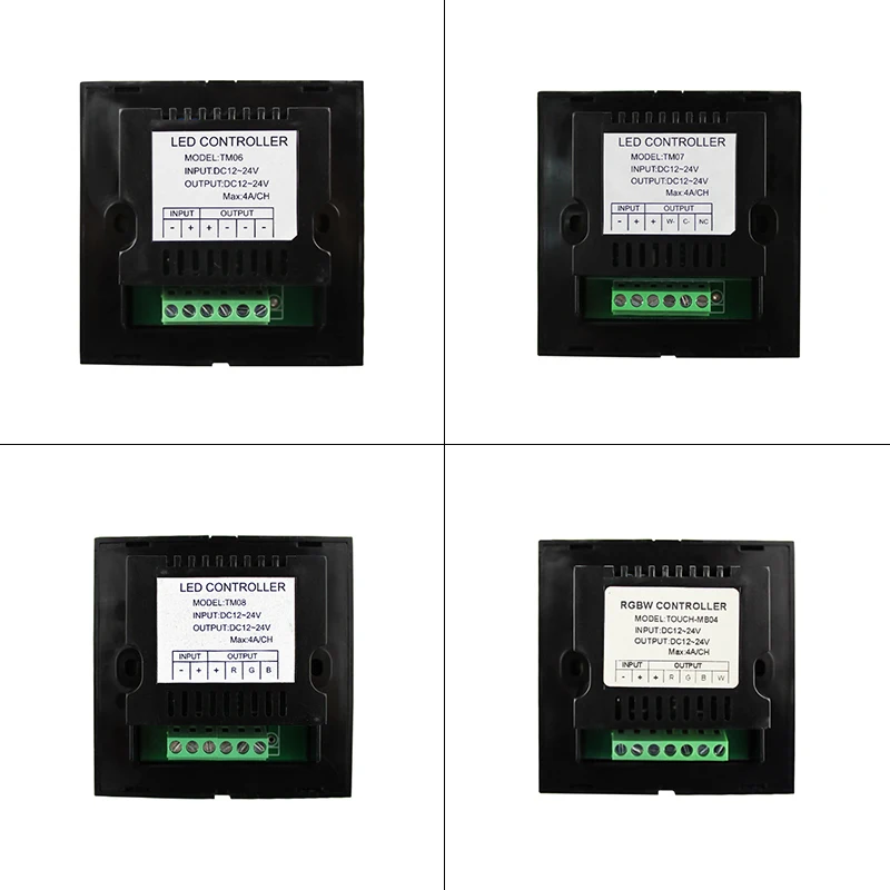 Variateur Tactile Pour Bandes LED Monochromes - Contrôleur 12V-24V, 96W Max, Réglage Lumière 10-100%