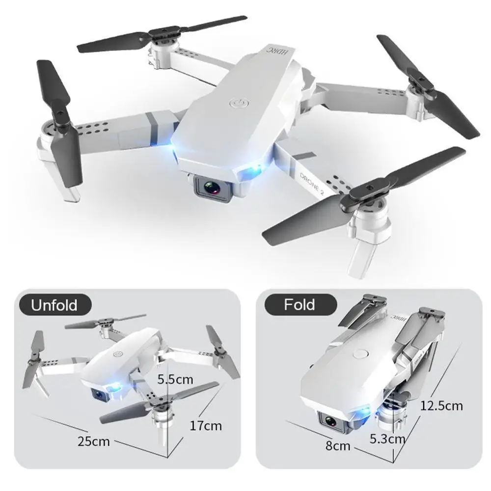 E59 RC Drone 4K HD Camera Professional Aerial Photography Helicopter 360 Flip Real WIFI Transmission Degree Time Quadcopter W4S8