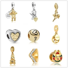 Новинка Европейский Золотой шарм Лампа Алладина Ангел подвеска Pandora браслет брелок DIY женские ювелирные изделия