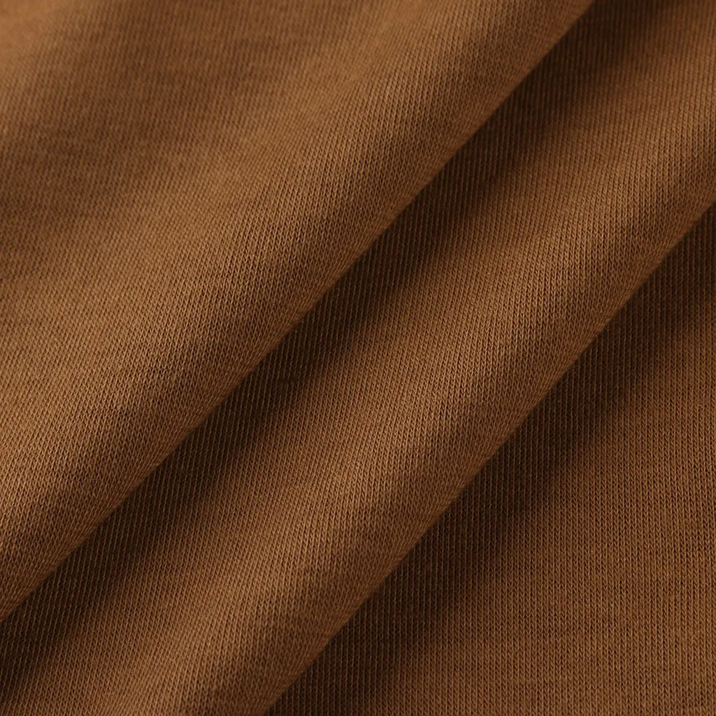 TELOTUNY Женская свободная длинная блуза с длинным рукавом кофе Crewneck Модный пуловер Топы Футболки женские повседневные Осенние блузки L0807