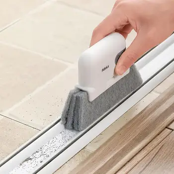 Window Groove Cleaning Brush Creative Window Cleaning Brush Windows Slot Cleaner Brush Clean Window Slot Household Cleaning Tool tanie i dobre opinie CN (pochodzenie) Other Ręcznie Cleaning Brushes Ekologiczne Na stanie Wholesale Retail Fast shipping Dropshipping PP scouring pad