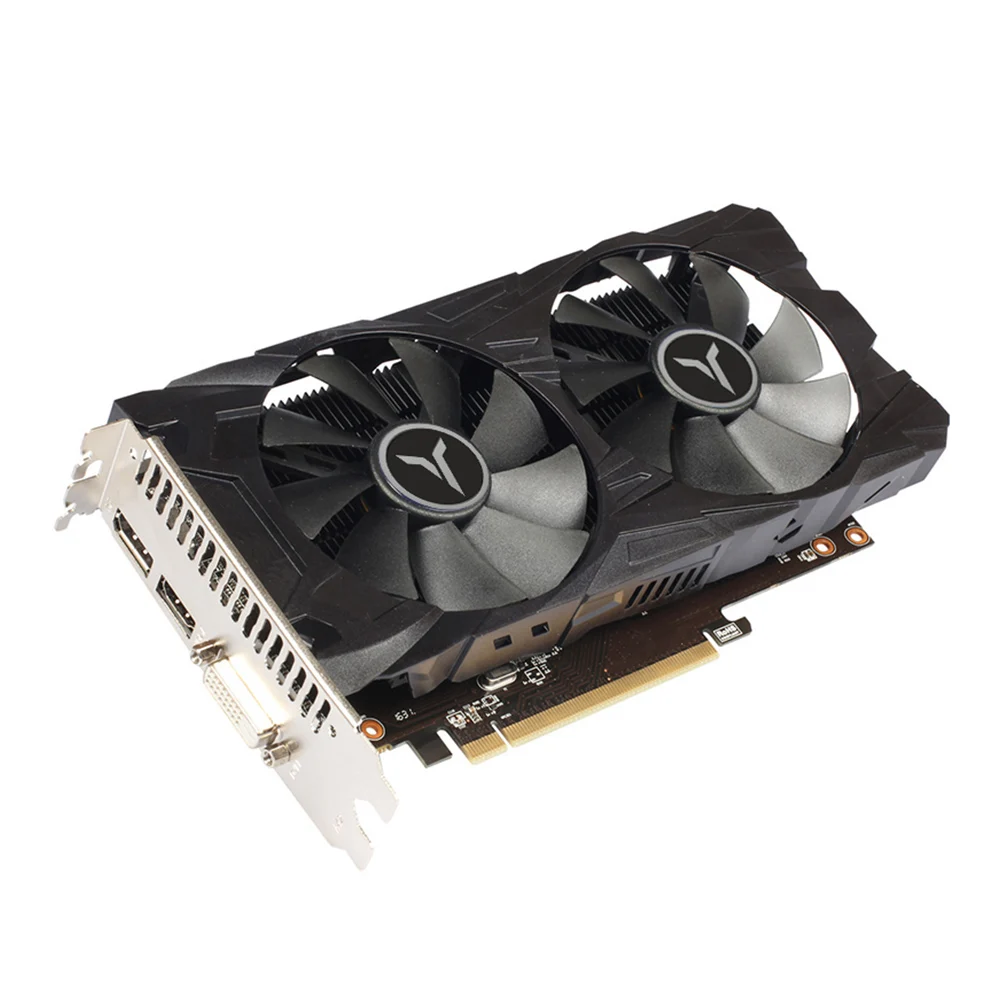 Yeston RX 560 D RX560D 4G D5 GAEA графическая карта, видеокарта с двойным вентилятором охлаждения 4 Гб памяти GDDR5 128bit DP+ HD+ DVI-D Радиатор GPU