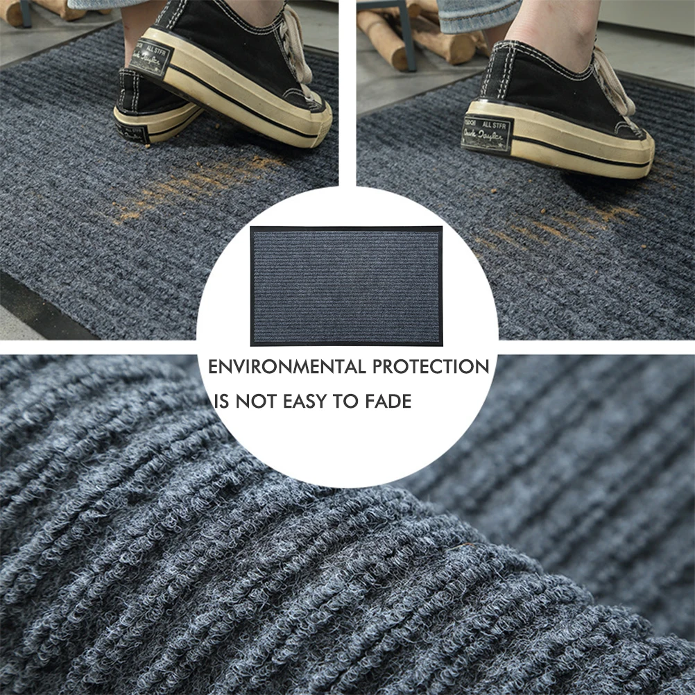 Doormat fir Entrée Door Outdoor Foot Mat Non-Slip Teppech Pad fir Heem Wëllkomm Schong Mat Einfach Botzen Schong Staubentfernung