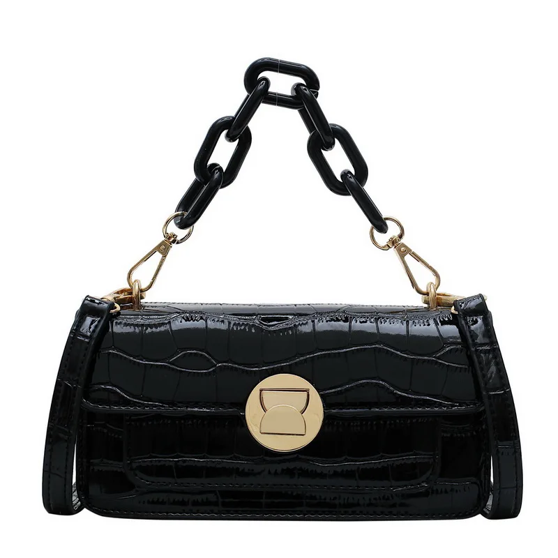Модная женская маленькая сумка через плечо, женская сумка через плечо - Цвет: black(style5)