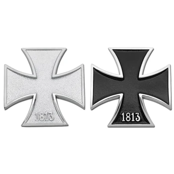 

3D Car Stickers Germany 1813 Malta Virtue Symbol Medal Cross Metal Badge Emblem Tail Decal Motorcycle Car Styling Accessories