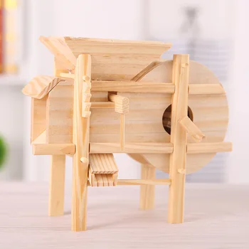 

2020 New Product Creative Wooden Model Handicraft Decoration Simulation Farm Tool Model Wheelbarrow Wooden Toy