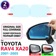 Полное покрытие анти туман непромокаемая пленка зеркало заднего вида для Toyota Rav4 XA20 Rav 4 20 2001~ 2005 пленки автомобильные аксессуары 2002 2003 2004