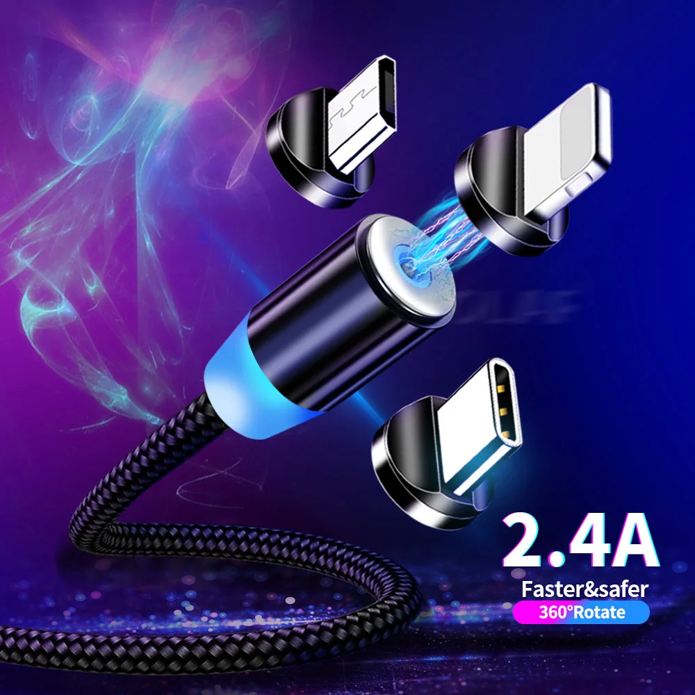 Купить Магнитный кабель USB Type-C 1 м для Iphone 11 X XR 7 Samsung Xiaomi  Мобильные телефоны и аксессуары | Mobile Phone Cables (4001121459925)