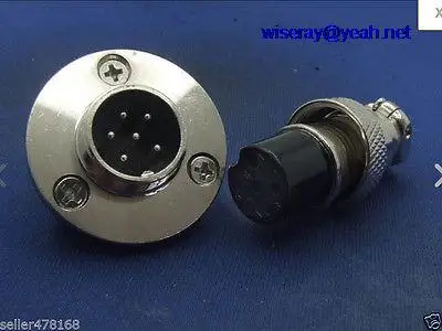 

DHL/EMS 50pcs 16mm GX16 6 Pin Aviation plug Disc flange assembles XLR Radio Panel Installation-A7