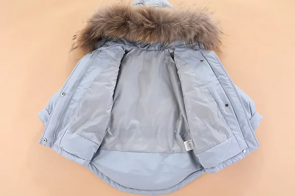 Детский комплект пуховой куртки для мальчиков и девочек, лыжная куртка из 2 предметов