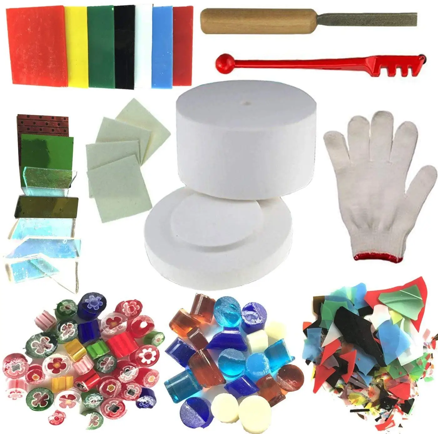 10 Kinds/lot Professional Diy Jewelry Glass Fusing Tools Set Microwave Kiln  And Diy Fusing Glass Jewelry Set - Glass Cutter - AliExpress