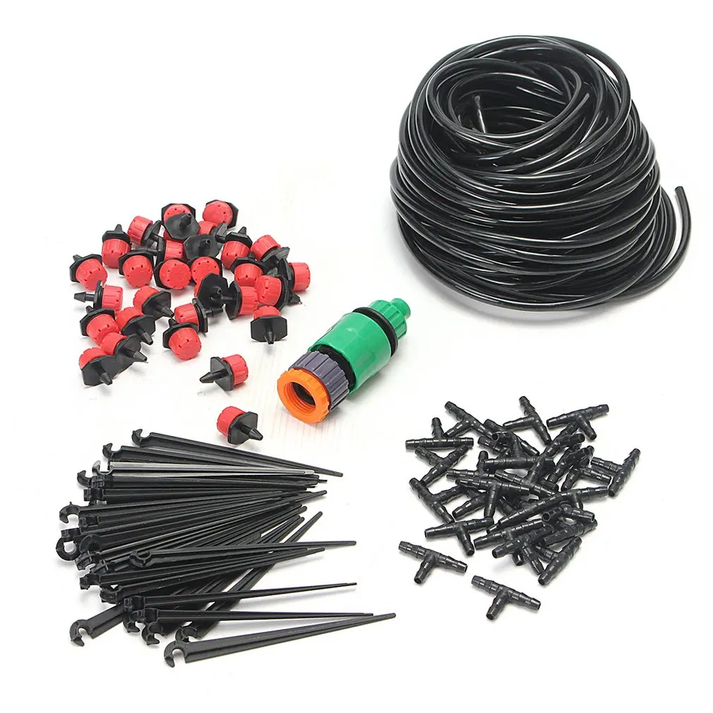 25m 82ft DIY Drip Irrigation System Automatic Self Watering Garden Hose Micro Wholessale | Обустройство дома