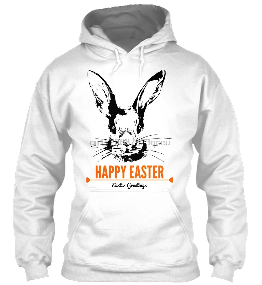 Men Hoodie long sleeve Easter Bunny Face Shirt(2) Women Streetwear