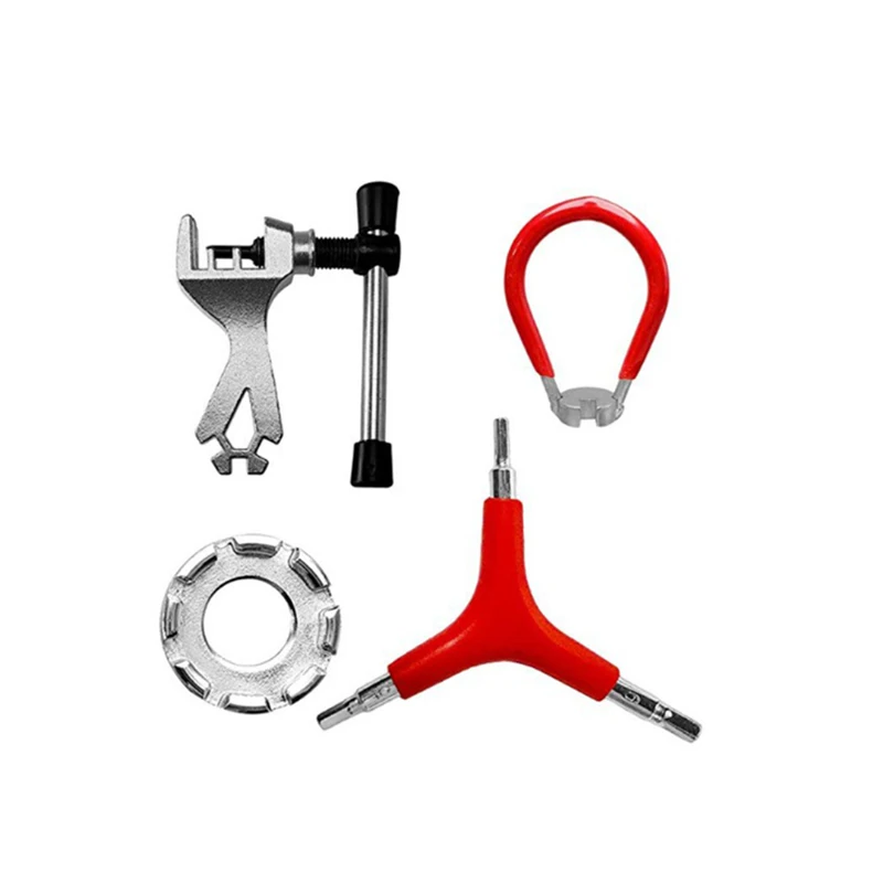 

Bike Chain Breaker Bicycle Cycling Steel Chain Breaker Repair Set Spoke Wrench Key Bicycle Accessories Remover Repairing Tools