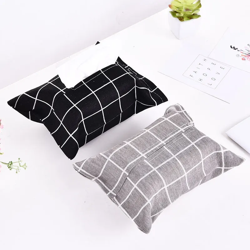 

Paper Cover Holder Tissue Box-Case Linen Fashion Packaging