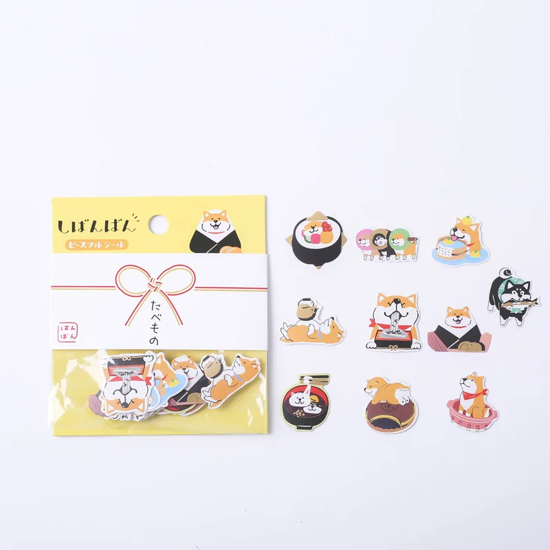 40 шт./упак. Kawaii наклейки с изображениями собак ручка блокнот декоративная наклейка