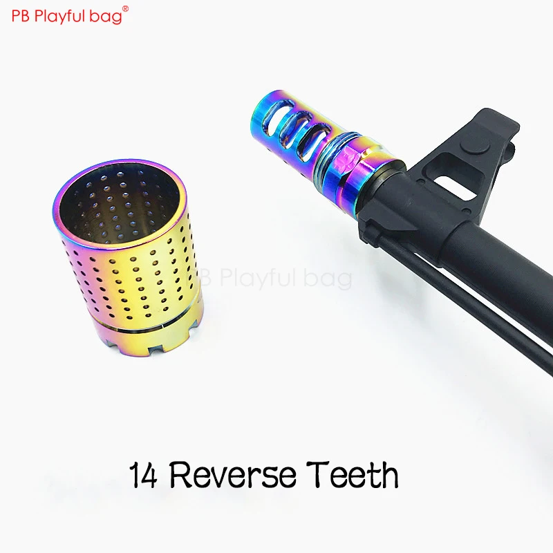 Игрушка diy 14 обратный зуб огонь jinming 9th ACR s-r универсальный модифицированный 19 мм Красочный гигантский ладан горелка пожарная крышка Водяная бомба MD52