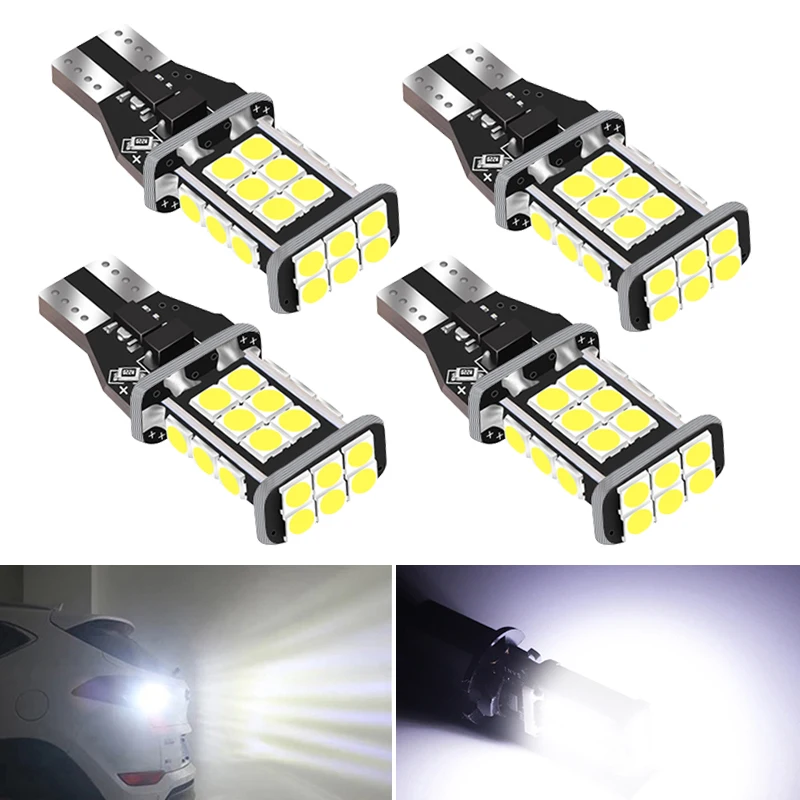 4x светодиодный T15 921 912 сигнальная лампа W16W накаливания светодиод CAN-шина LED Canbus