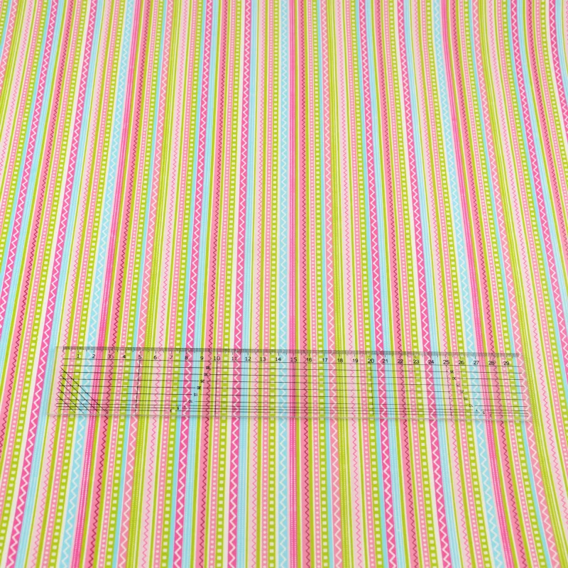 100% Cotton Fabric Printed Colored Strips Designs Tecido Decoration Scrapbooking Quilting Patchwork Sewing Textile Bedding Cloth|fabric artwork|cloth