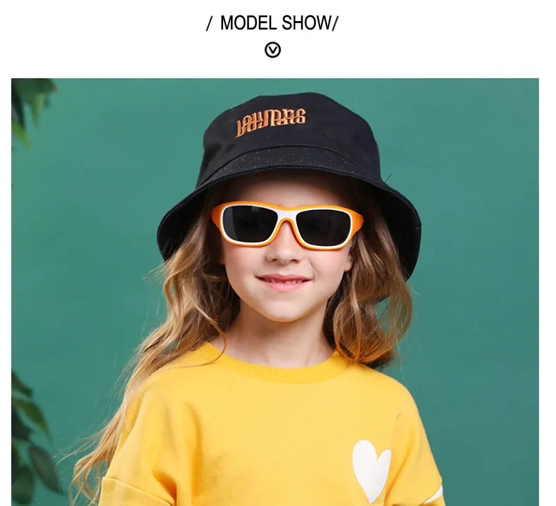 Square Brand Kids Sunglasses Polairzed Children Sun Glasses For Boy Girls Silicone Flexible Frame 3-12 years Child Eyewear UV40