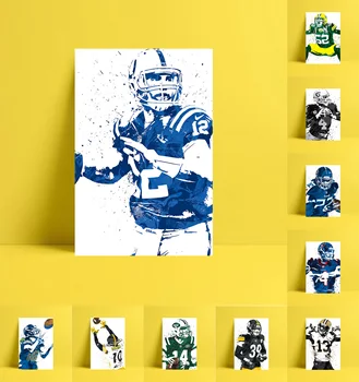 

HD Print Football Sports Player Oil Painting Home Decor Wall Art on Canvas Andrew Luck Minkah Fitzpatrick Deshaun Watson Etc.